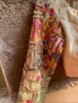 Hand embroidered Hand painted kalamkari blouse/kalamkari maggam blouse/multicolor blouse/hand embroidered blouse/Kalamkari ready made blouse
