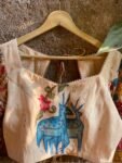 Hand embroidered Hand painted kalamkari blouse/kalamkari maggam blouse/multicolor blouse/hand embroidered blouse/Kalamkari ready made blouse