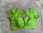 pure silk hand embroidery blouse usa/pista green saree maggam blouse /raw silk zardosi blouse /hand embroidered blouse/ready made blouse usa