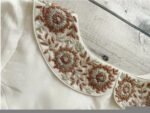 pure silk hand embroidery blouse /cream maggam blouse /raw silk zardosi blouse / multicolor chand embroidered blouse/ ready handmade blouse
