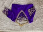 pure silk purple hand embroidery blouse /saree maggam blouse/pure raw silk zardosi blouse /hand embroidered blouse/purple ready made blouse
