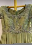 Green Anarkali suit usa/hand embroidery anarkali kurta/royal blue anarkali dress/sea green anarkali/Indian dresses/green layered anarkali US