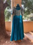 Anarkali suit usa/heavyhand embroidery anarkali kurta/seagreen anarkali dress/elbow sleeves dress anarkali/Indian dresses/sea green anarkali