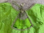 pure silk hand embroidery blouse usa/pista green saree maggam blouse /raw silk zardosi blouse /hand embroidered blouse/ready made blouse usa