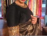 pure silk hand embroidery blouse/black maggam blouse/raw silk zardosi blouse/hand embroidered blouse/black high neck ready made blouse usa