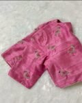 Pure silk hand embroidery blouse/saree maggam light pink blouse /pink saree blouse/ hand embroidered blouse / pink ready made blouse zardosi