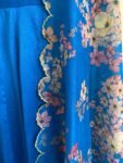 Anarkali with floral dupatta/blue anarkali suit set/anarkali dupatta USA/blue floral embroidery dupatta/ Indian dresses/blue floral anarkali