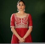 Red Anarkali suit usa/anarkali red kurta elbow sleeve/orange elbow sleeve anarkali/red dress anarkali/Indian dresses/red anarkali suit set