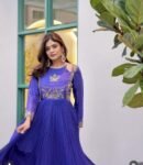 Blue Anarkali suit usa/anarkali kurta full sleeve/roya blue full sleeve anarkali/full sleeve dress anarkali/Indian dresses/Indian anarkali