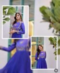 Blue Anarkali suit usa/anarkali kurta full sleeve/roya blue full sleeve anarkali/full sleeve dress anarkali/Indian dresses/Indian anarkali