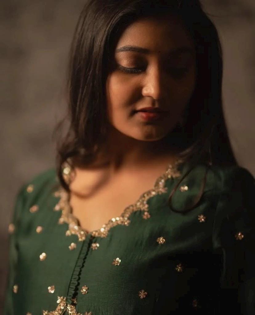 Hand embroidered green Anarkali/festive anarkali suit with dupatta/ green designer anarkali gown USA/green anarkali/Zardosi hand work dress