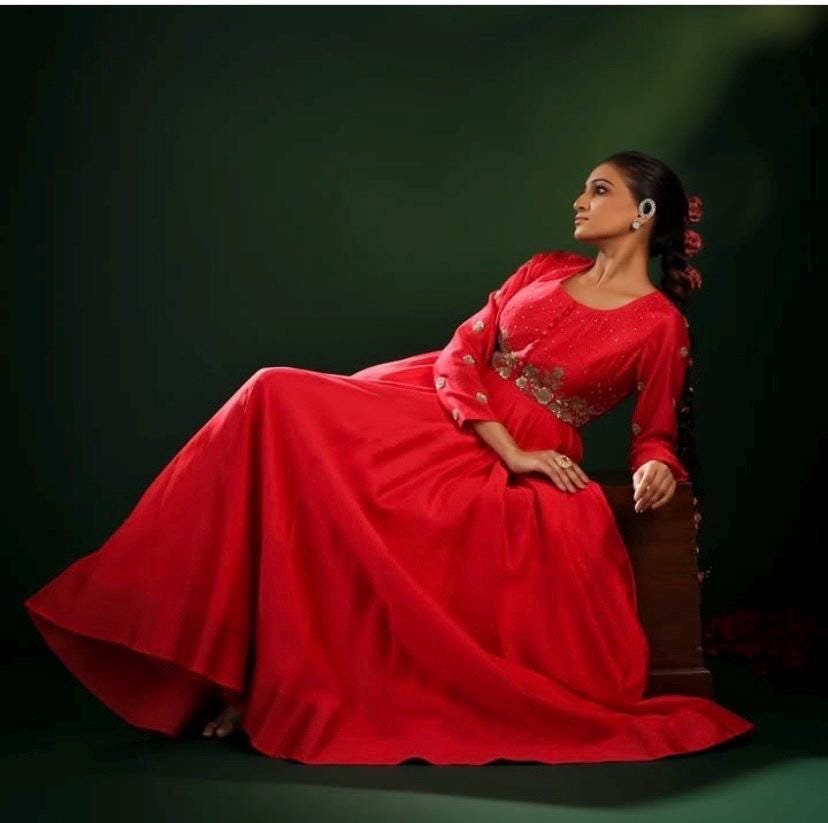 Red Anarkali suit usa/anarkali red kurta full sleeve/red full sleeve anarkali/red dress anarkali/Indian dresses/red anarkali suit set dupatt