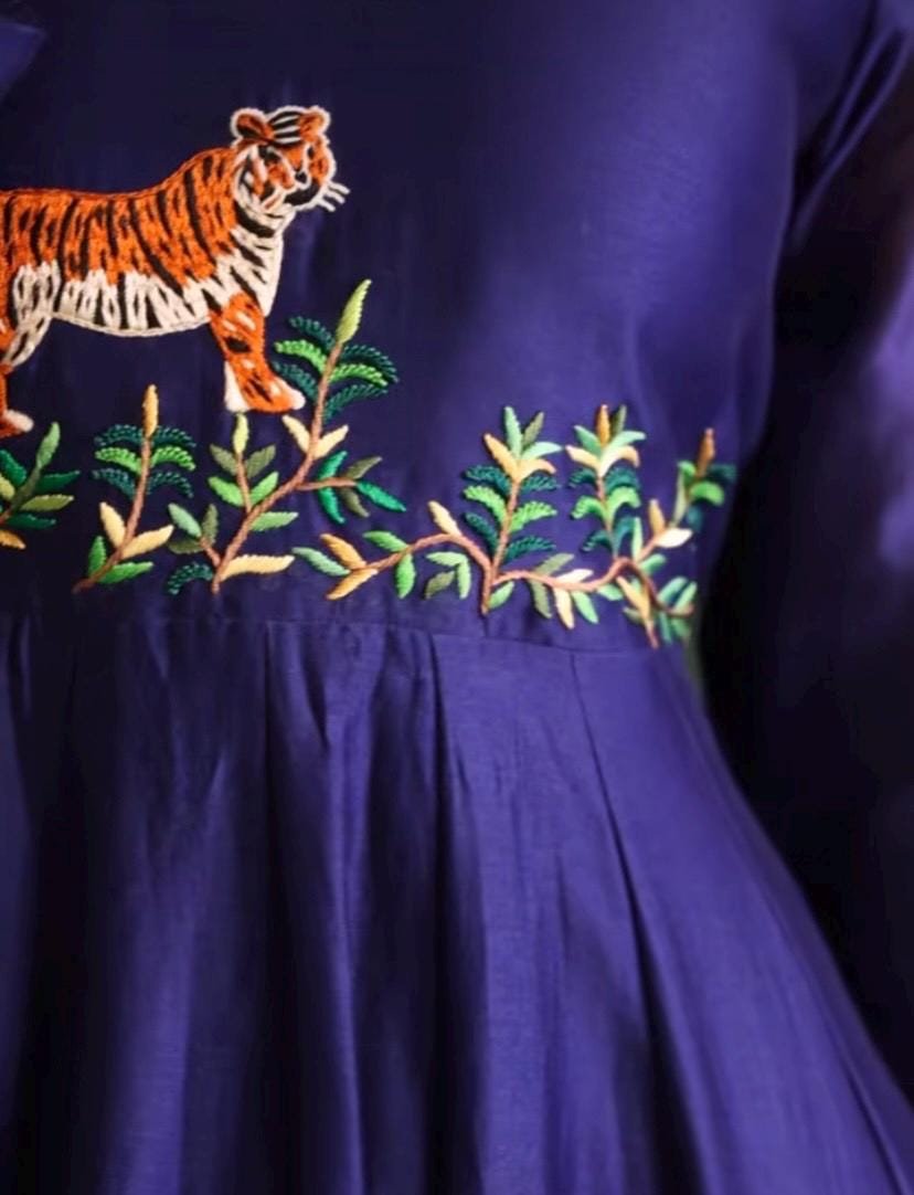 Blue Anarkali suit usa/anarkali kurta full sleeve/blue full sleeve anarkali/royal blue dress anarkali/Indian dresses/blue anarkali suit set