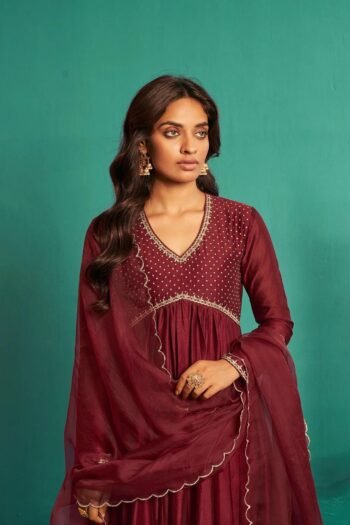 Red Anarkali suit usa/anarkali red kurta full sleeve/red full sleeve anarkali/red dress anarkali/Indian dresses/red anarkali suit set dupatt