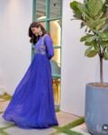 Blue Anarkali suit usa/anarkali kurta full sleeve/roya blue full sleeve anarkali/full sleeve dress anarkali/Indian dresses/Indian anarkali