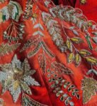 Designer Hand work Anarkali with dupatta/green anarkali suit set/pure silk anarkali dupatta USA /designer Indian long gown/womens long gown