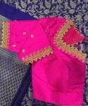 pure silk red hand embroidery blouse/saree maggam blouse/raw silk zardosi blouse/pink hand embroidered blouse/ready made blouse zardosi