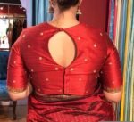 pure silk hand embroidery blouse/saree maggam blouse/red zardosi blouse/red hand embroidered moderblouse/red ready made blouse zardosi usa