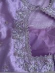 Lavender hand embroidery blouse/saree maggam work blouse/hand embroidery saree blouse/hand embroidered blouse/lavender ready made blouse usa