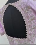 Lavender hand embroidery blouse/saree maggam work blouse/hand embroidery saree blouse/hand embroidered blouse/lavender ready made blouse usa