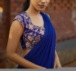 Women’s lehenga Set/blue crop top lehenga set/Indian dual tone crop top skirt USA/wedding half saree/royal blue lehenga skirt with dupatta