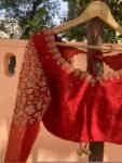 Rust orange hand embroidery blouse/saree maggam blouse/pure silk zardosi blouse/red embroidered blouse/orange red maggam full sleeve blouse