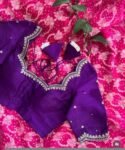 pure silk hand embroidery blouse/ saree maggam blouse/purple zardosi blouse usa/hand embroidered moderblouse/ ready made blouse zardosi usa