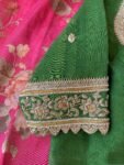 pure silk hand embroidery blouse/saree maggam blouse/green zardosi blouse/hand embroidered moderblouse/green ready made blouse zardosi usa