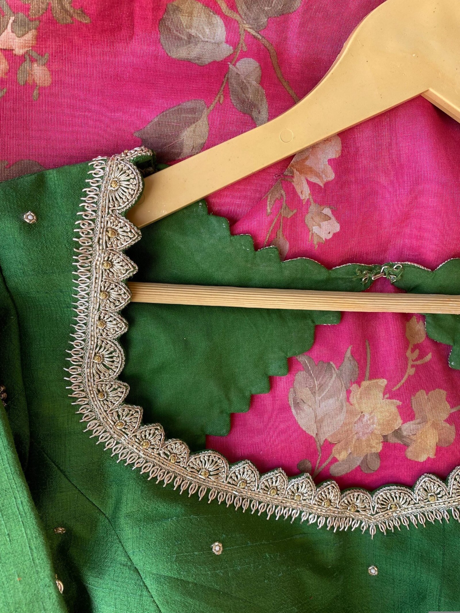 pure silk hand embroidery blouse/saree maggam blouse/green zardosi blouse/hand embroidered moderblouse/green ready made blouse zardosi usa