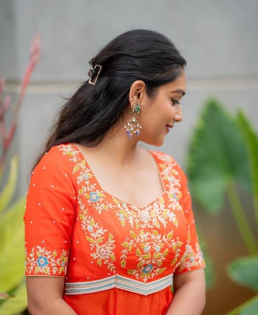 Anarkali suit usa/anarkali sharara kurta/orange sharara embroidered anarkali/Wedding outfit/blue sharara anarkali/orange kurta sharara set