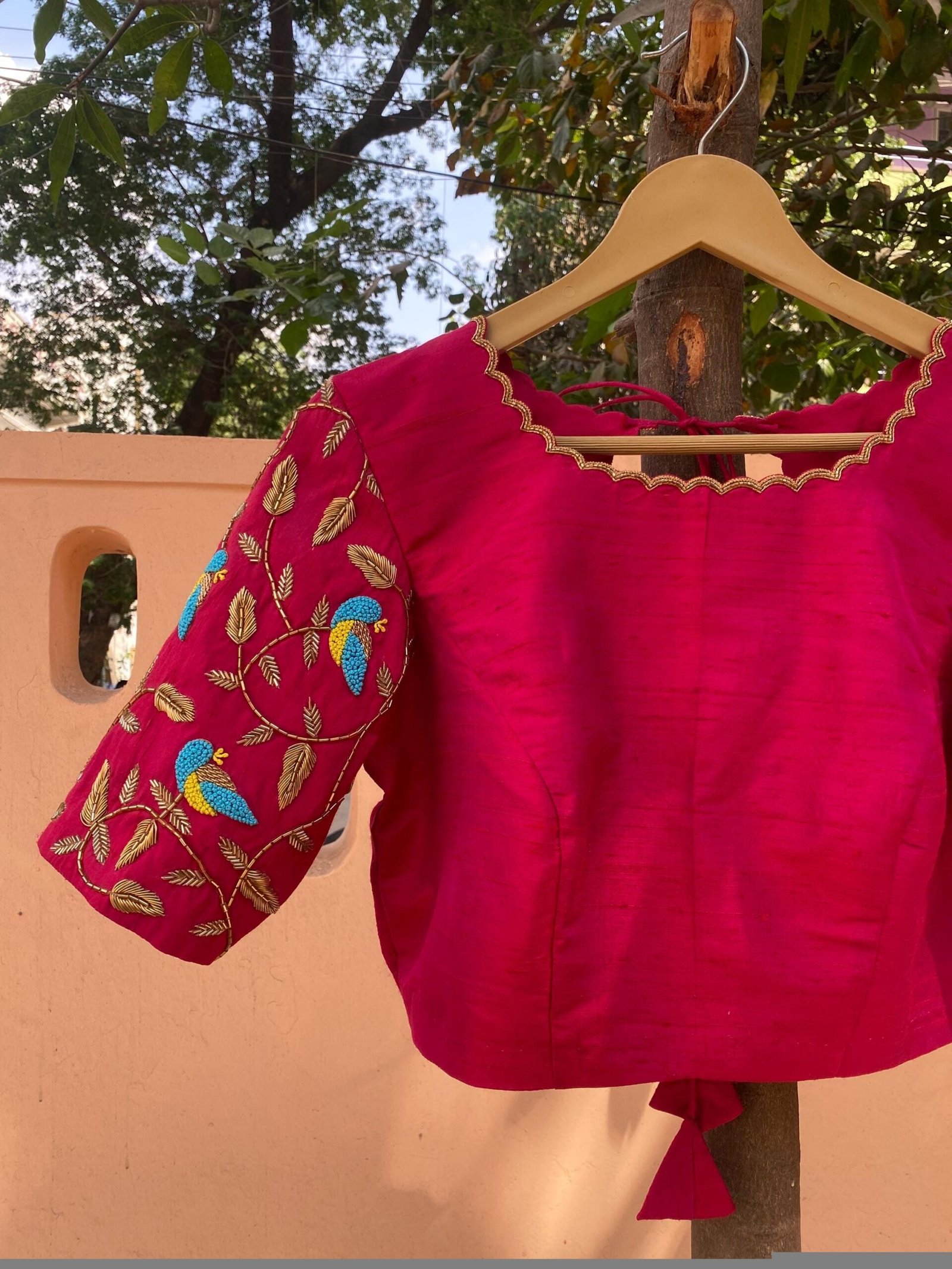 pure silk hand embroidery blouse/pink maggam blouse/silk zardosi blouse/hand embroidered blouse/pink ready made blouse zardosi/pink blouse