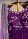 Purple Anarkali suit usa/hand embroidery anarkali kurta/purple anarkali dress with dupatta/designer anarkali kurta with dupatta/Indian dress