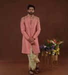 pure silk mens green kurta/mens kurta with pant set/weddin mens kurta/embroidered mens wedding sherwani/Indian dhoti kur/groom wedding kurta