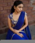 Women’s lehenga Set/blue crop top lehenga set/Indian dual tone crop top skirt USA/wedding half saree/royal blue lehenga skirt with dupatta