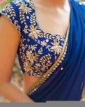 Women’s lehenga Set/blue crop top lehenga set/Indian dual tone crop top skirt USA/wedding half saree/royal blue lehenga skirt with dupatta
