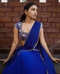Women’s lehenga Set/blue crop top lehenga set/Indian dual tone crop top skirt USA/wedding half saree/royal blue lehenga skirt with dupatta