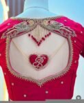 pure silk hand embroidery blouse/saree maggam blouse/red zardosi blouse/dark red hand embroidered blouse/red ready made blouse zardosi usa