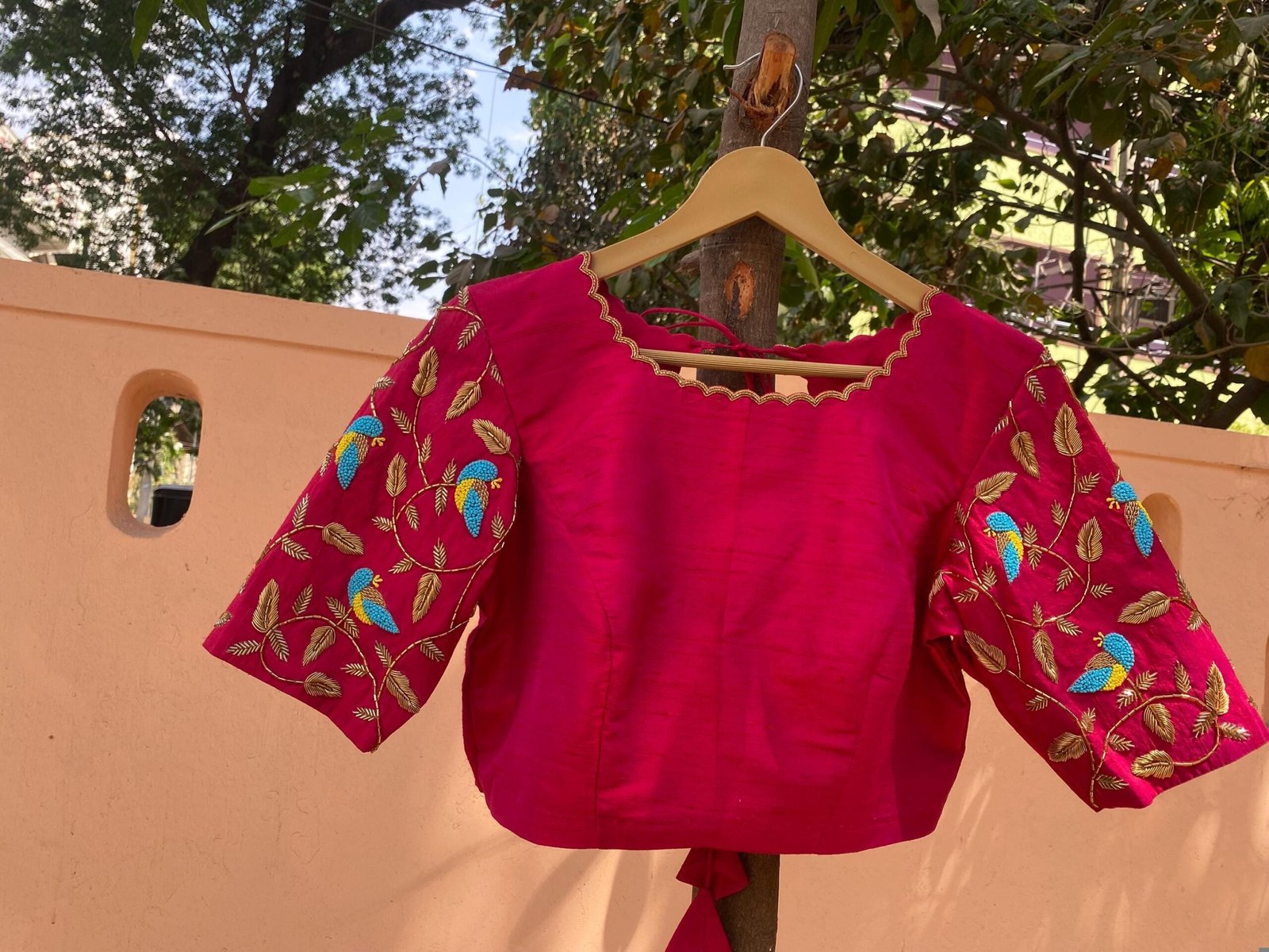 pure silk hand embroidery blouse/pink maggam blouse/silk zardosi blouse/hand embroidered blouse/pink ready made blouse zardosi/pink blouse