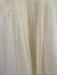 Hand Embroidered Kota Cotton Anarkali Dress: Cream Indian Dress