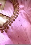 Anarkali suit usa/pink anarkali kurta elbow sleeve/pink heavy anarkali/light pink anarkali/heavy hand embroidered anarkali with dupatta us