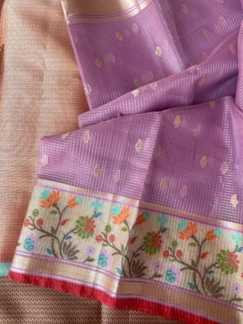 Fancy organza silksaree/traditional buti silk saree |sari with blouse set/organza paithani silk sari blouse|sarees paithani silk saree