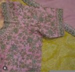 pure silk hand embroidery bridal blouse/maggam blouse/pink bridal work blouse/pink hand embroidered blouse/heavy embroidery wedding blouse