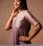 Pink Anarkali Suit:Hand Embroidered Indian Dress, soft net anarkali,hand embroidered anarkali dress,pink anarkali dress/Indian anarkali dres