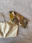 Hand-Painted Kalamkari Silk Blouse: Embroidered Maggam Work, hand work kalamkari blouse,beige blouse,handpainted blosue,mix and match blouse