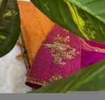 Magenta Pink Silk Blouse: Hand Embroidered Zardosi Maggam Work