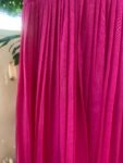 Hand Embroidered Pink Chanderi Silk Anarkali Dress: Indian Party Wedding
