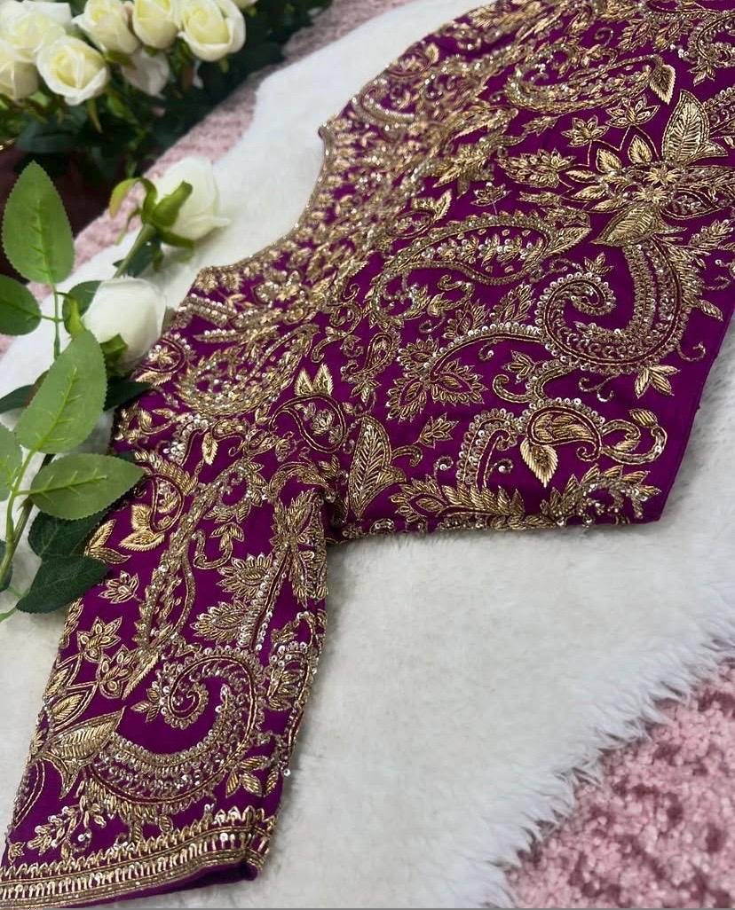 pure silk hand embroidery bridal blouse/ maggam blouse/pink bridal zardosi blouse/hand embroidered blouse/heavy embroidery wedding blouse us