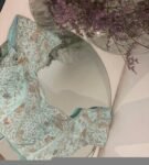 pure silk hand embroidery blouse /maggam blouse/blue raw silk zardosi blouse/hand embroidered blouse/ice blue elbow sleeve ready made blouse