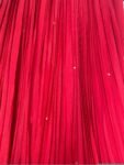 Red Lehenga Set: Embroidered Crop Top, Chinnon Silk Skirt
