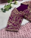 pure silk hand embroidery bridal blouse/ maggam blouse/pink bridal zardosi blouse/hand embroidered blouse/heavy embroidery wedding blouse us